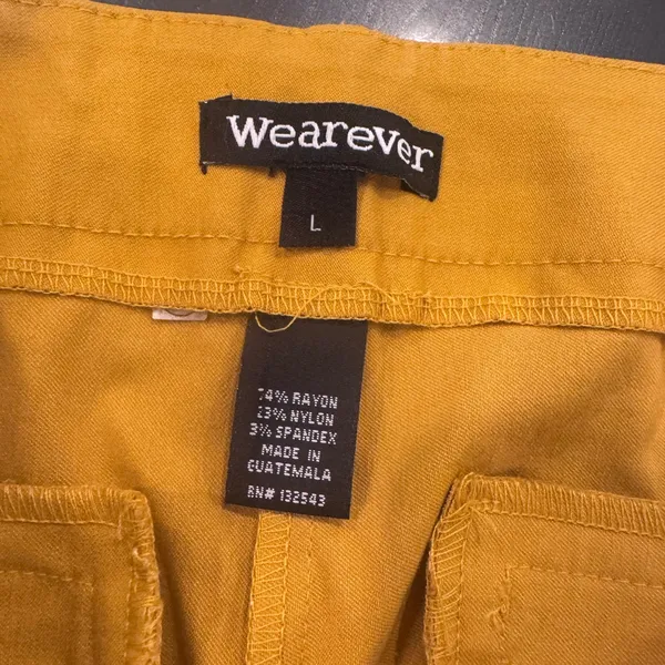 Wearever Yellow  Straight-Leg Pants- nwt - Image 2