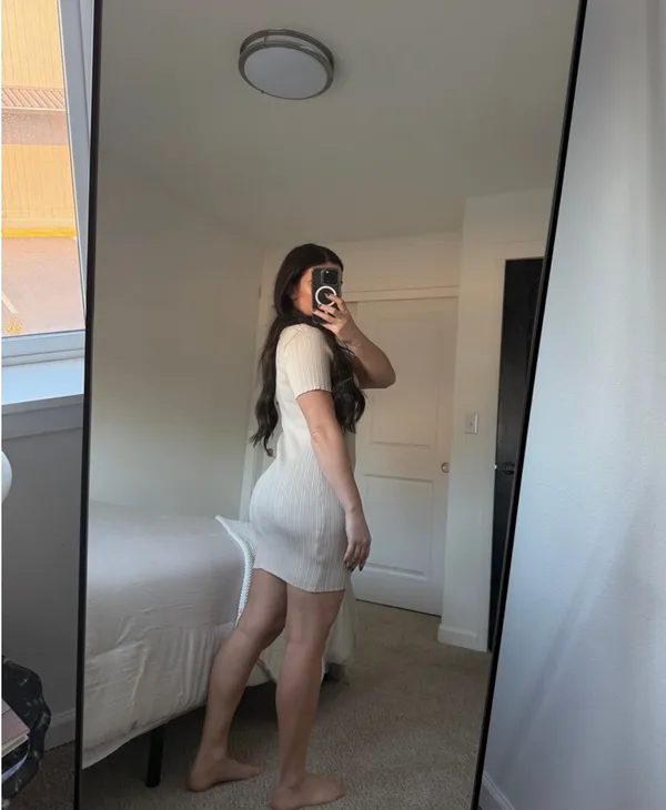 NWOT H&M cream mini dress - Image 2