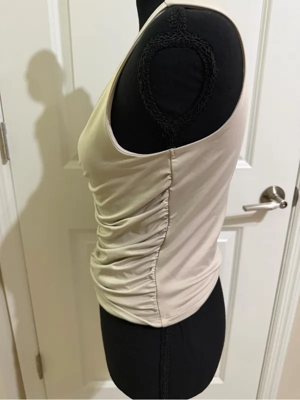 Abercrombie Soft A&F Collection Ruched Tank Top Medium - Image 3
