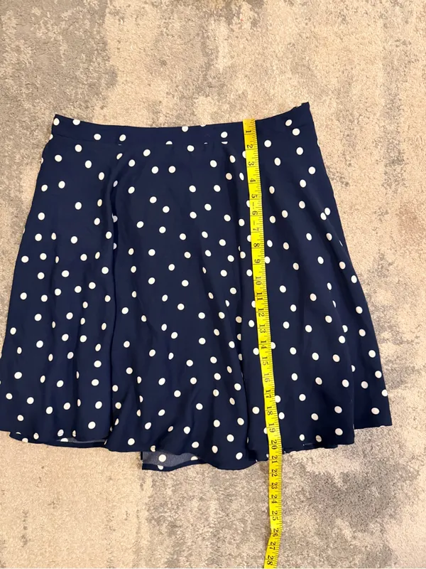 Pixley Navy Blue Polka Dot Skirt - Image 6