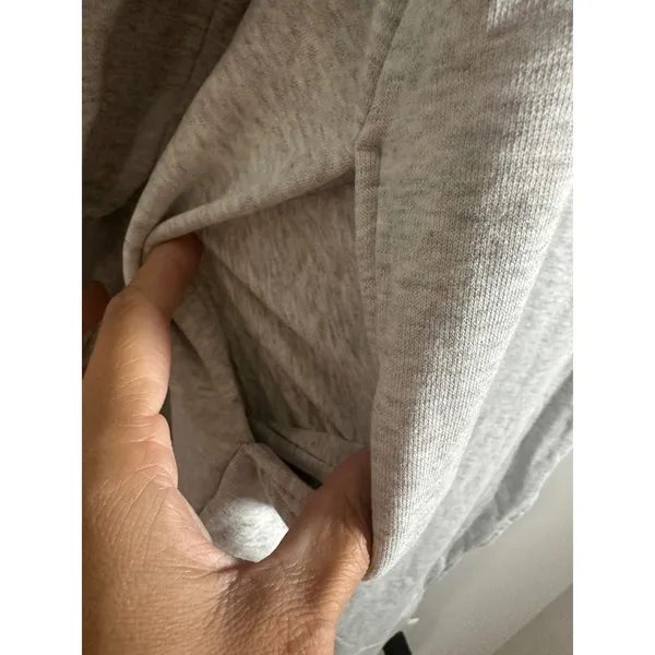 COS Relaxed Fit Maxi Sweatshirt Dress Heather Gray‎ Hooded Cotton Fleece Small - Image 5