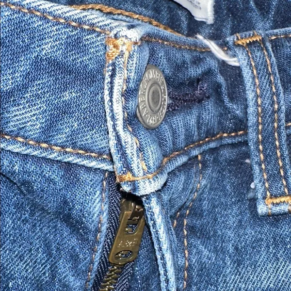 Abercrombie & Fitch the skinny high rise distressed Frayed Hem Jeans size 0/25 - Image 5