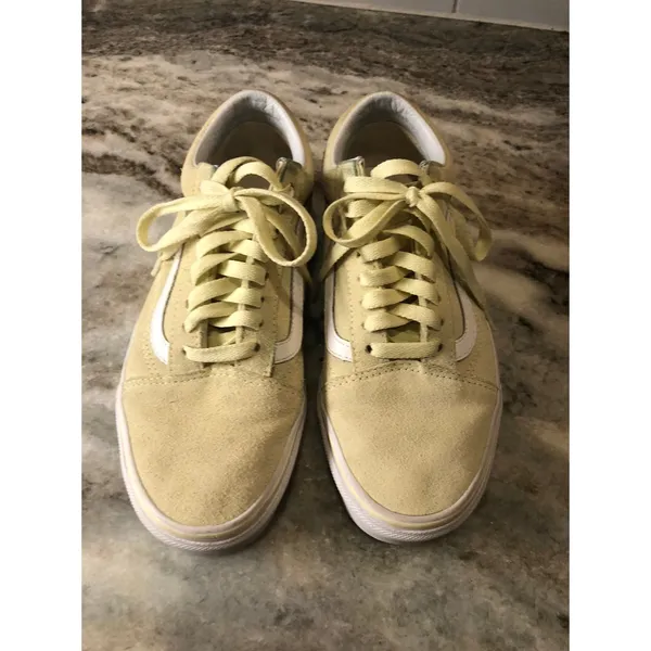 Women's size 8 Yellow Suede Vans Old Skool Casual Sneakers Shoes Skater Bloke - Image 5