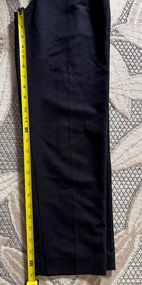 H&M Black Paperbag High Waisted Capri Trouser Pants - Image 6