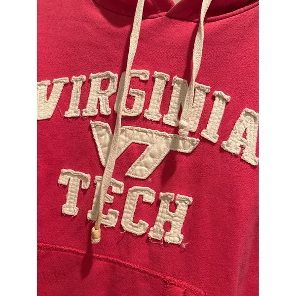 Pressbox‎ Virginia Tech Hokies Hoodie Sweatshirt Small Pink Casual - Image 6