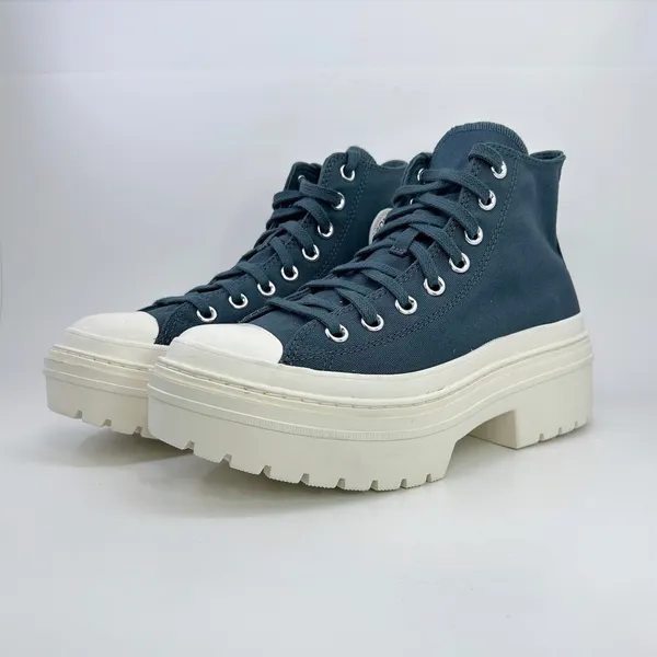 Converse Chuck Taylor All Star Lugged Heel High Top 8.5 Teal Platform A10619C - Image 3