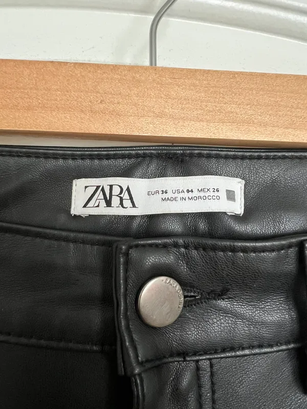 ZARA Leather Pants - Image 4