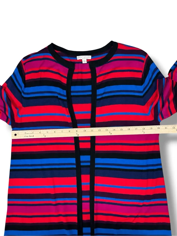 New‎ York & Co Eva Mendes Cecilia Striped Duster Cardigan Sweater Large XL - Image 11