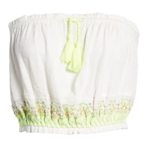 Free People No More Tiers Tube Top Neon Embroidered - Image 8