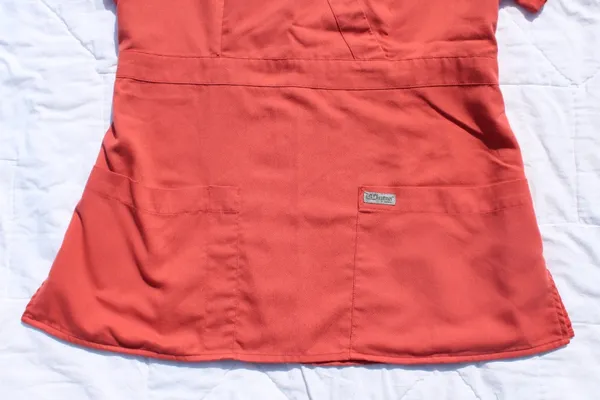 Greys Anatomy Scrub Top Salmon Medium  - Image 2