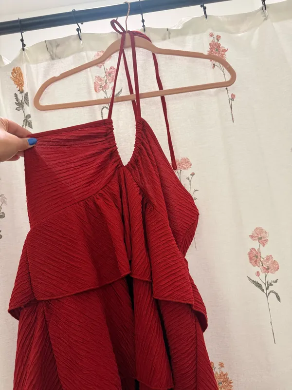 SHIEN Halter Dress Red Size XL - Image 3
