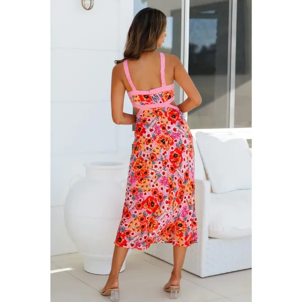 Hello Molly Cutely Preppy Floral Midi Dress - Image 3