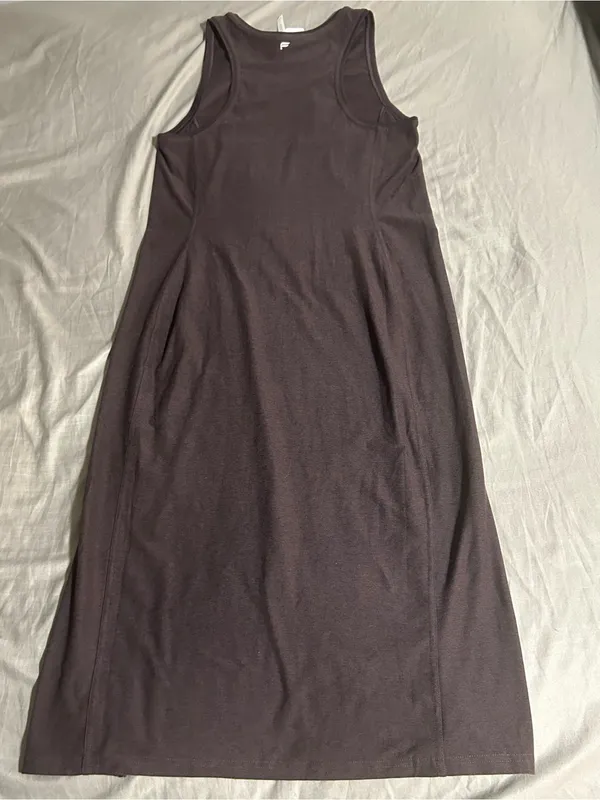 Fabletics Tank Midi Dress in Deep Plum - Image 4