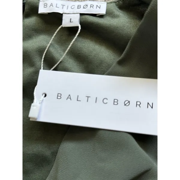 Baltic Born Esti Maxi Dress NWT Large Dark Sage‎ Green Boho Wedding Romantic - Image 4