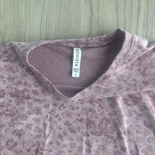 Athleta Studio to Street Pullover Sweatshirt Large Pink - Image 5