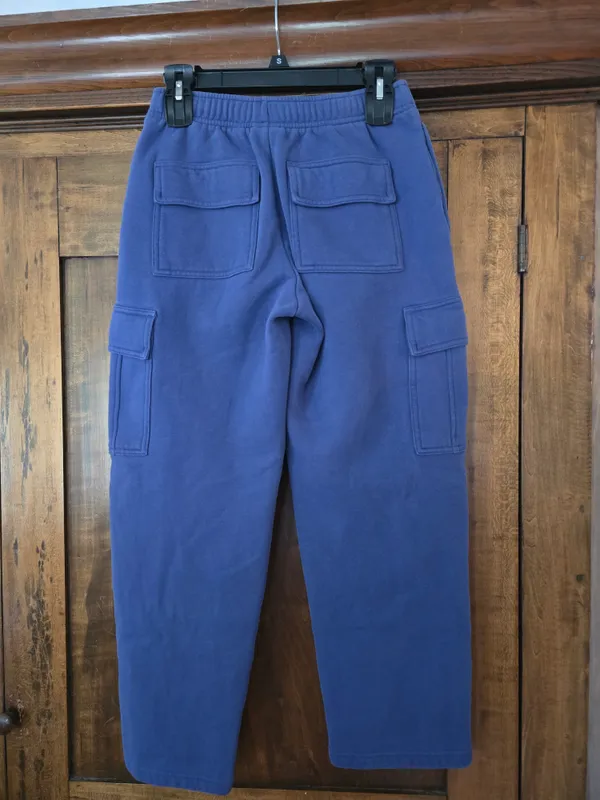 Aritzia Wide-Leg Cargo Joggers in Cobalt Blue Xs - Image 9