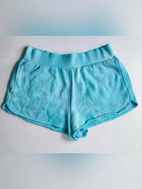 Victoria's Secret Light Aqua Athletic Lounge Pocket Shorts Size L - Image 3