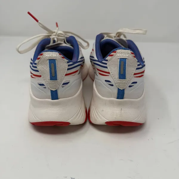 Saucony Women's Ride 15 Banner Running Shoe White Red Blue Striped Women Size 7 - Image 8