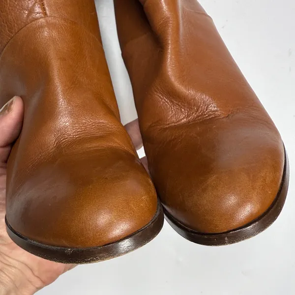 Coach Jae Soft Calf Slouch Leather Boots in Camel S-526 Sz 7.5 - Image 4