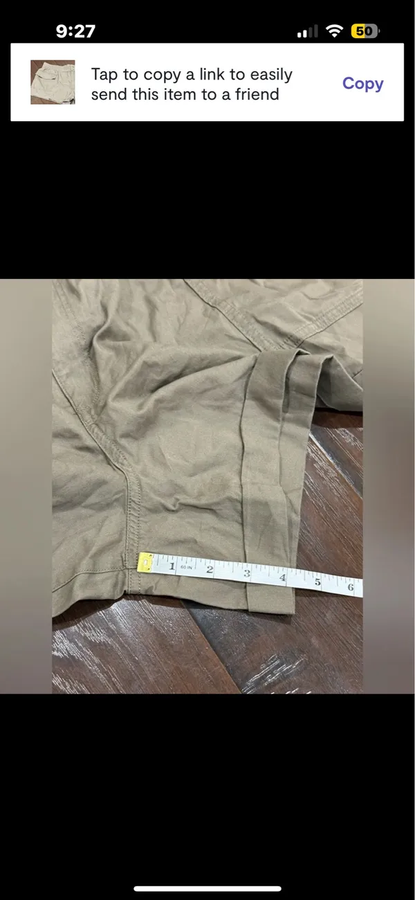 Abercrombie and Fitch Cargo Utility Shorts in Grey Size XL - Image 4