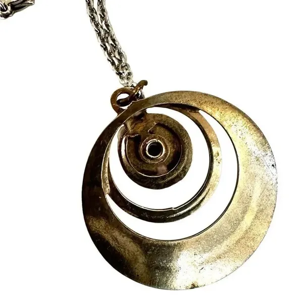 Silver tone blue pendant necklace - Image 7