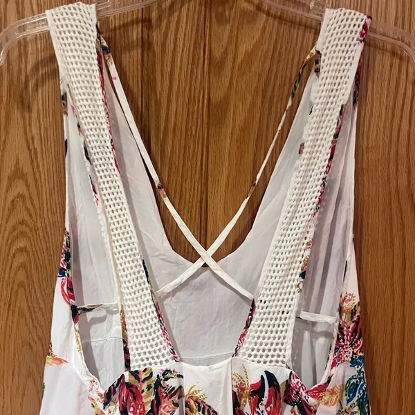 Free People Thought I Was‎ Dreamin Plunging V-Neck Floral Mini Dress Size Small - Image 16