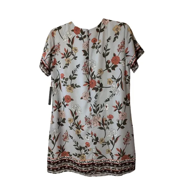 New Women’s Floral Lulu’s‎ Lined Shift Midi Dress greyish blue Size M - Image 6