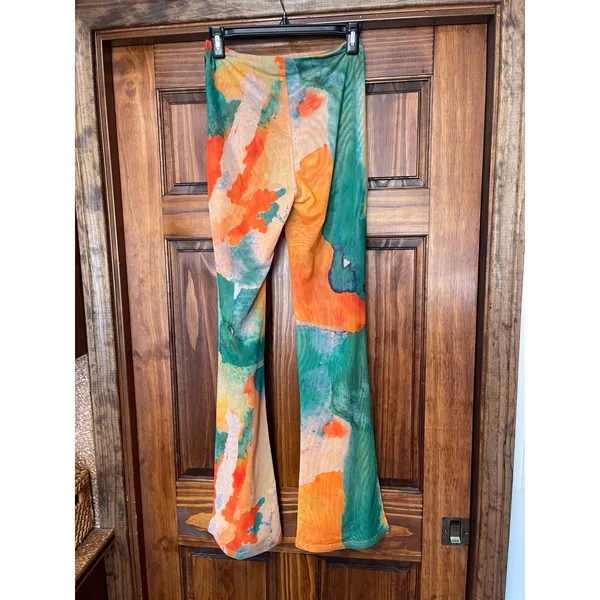 Tiger Mist Flare psychedelic legging, pant size medium - Image 2