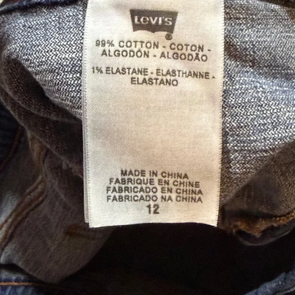 Levi's 515 Denim Shorts Size‎ 12 Blue Jean Mid Rise Stretch Summer Casual Boho - Image 6