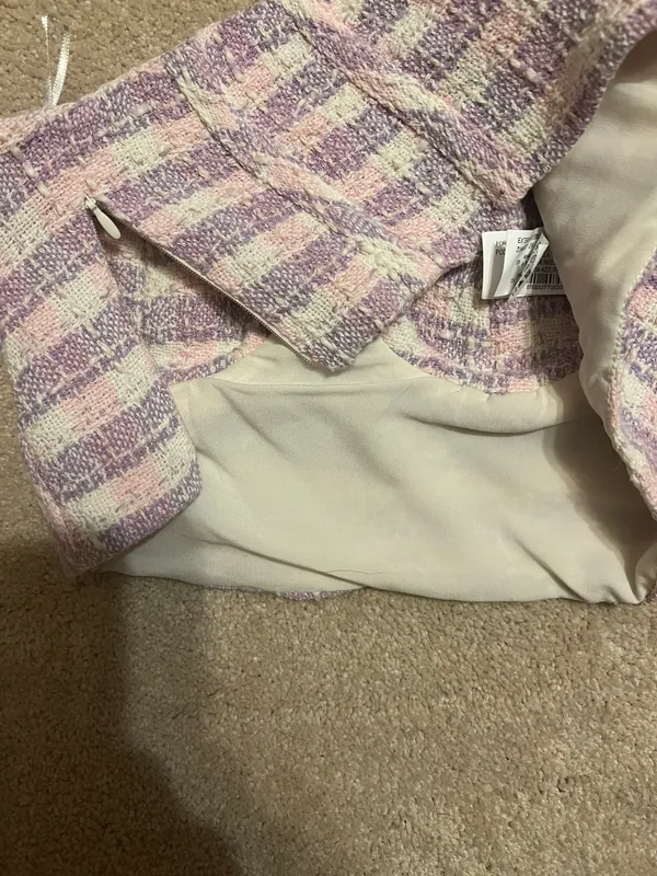 ZARA tweed corset crop top - Image 3