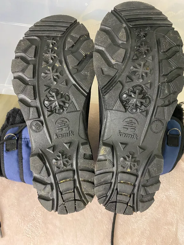 Kamik Canada Snow Boots Winter Snowmobile navy Blue & Black women size 8 - Image 7