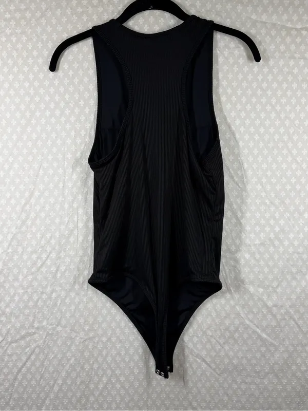 Klassy Network Black‎ Ribbed Sleeveless Bodysuit - Image 5