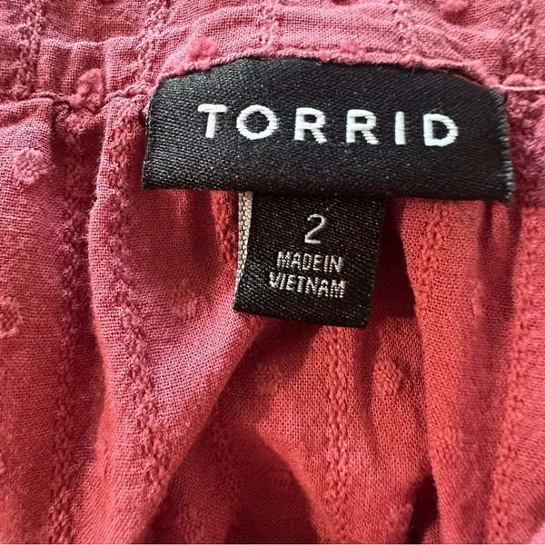 Torrid Textured Pink Top - Image 3