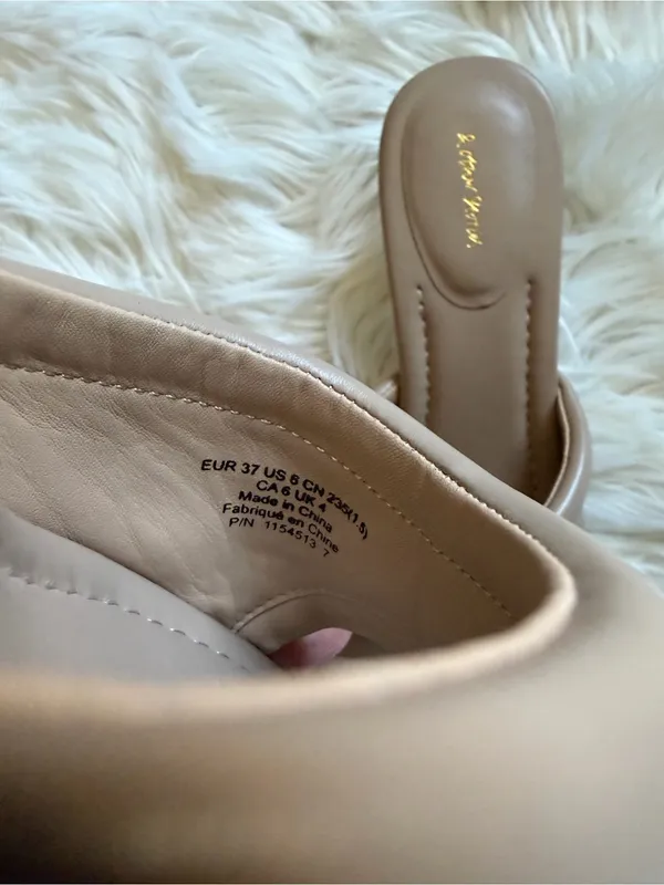 & Other Stories square toe kitten heel slides - Image 9