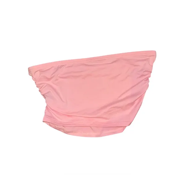 Y2K baddie baby pink bandeau crop top flare pants set - Image 7