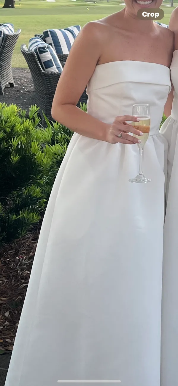 White Formal Dress Size 00 - Image 2