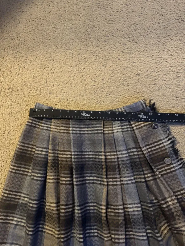 Superdry Highland Queen 100% Virgin Wool Skirt Size 14 - Image 7