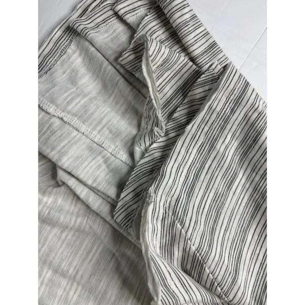 Free People Turn it Up Cream Striped High-low Tank Top SMALL‎ NWT Baggy Y2k - Image 11