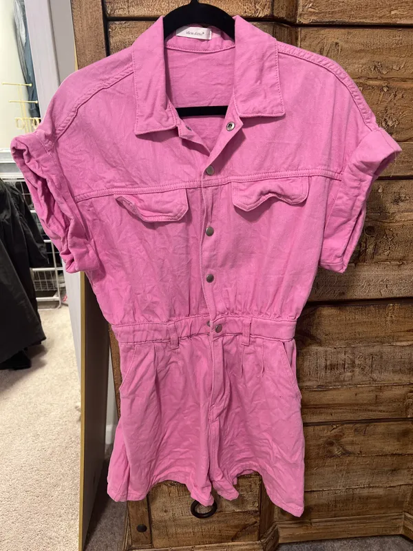 idem Ditto Denim Utility Romper - Image 4