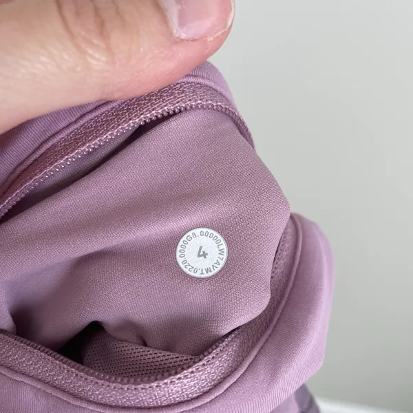 Lululemon Size 4 Tall Speed Up Shorts Pink Mauve Camo Running Workout Athletic - Image 4