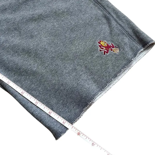 Vintage Team Nike ASU Shorts Arizona State Sun Devils Fleece Cut Off Size Medium - Image 4