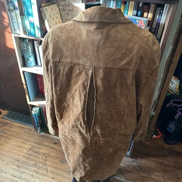 Vintage tan western XL Yellowstone vintage leather jacket - Image 3