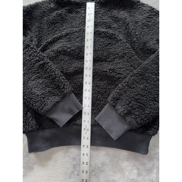 Lululemon Women's Oh So Sherpa Half Zip Black Size 6 - Image 10