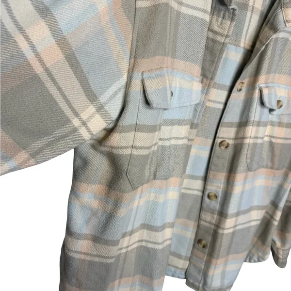 ✨ American Eagle Plaid‎ Shacket Jacket Women’s Large ✨ - Image 2