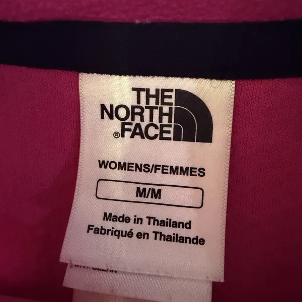 The North Face Women's Medium Pink Full Zip Fleece Jacket Outdoor Hiking - Image 6