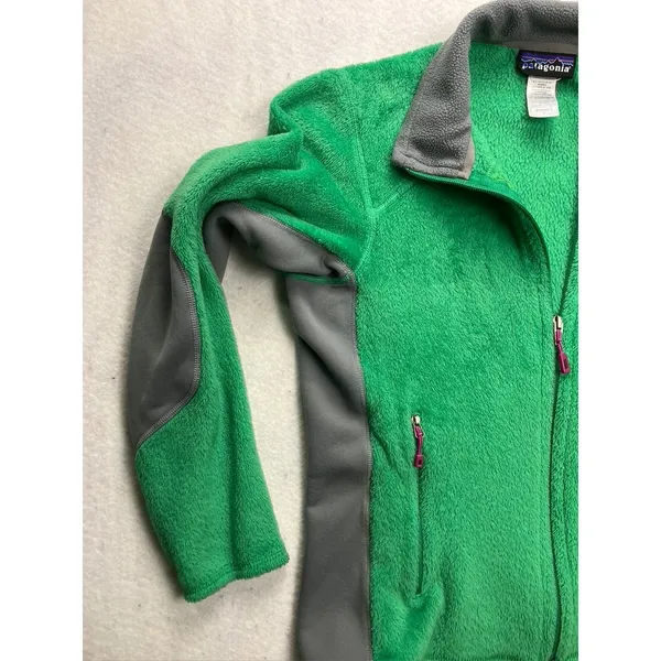 Patagonia‎ Fleece Jacket Womens S Green R2 Regulator Full Zip Polartec - Image 8