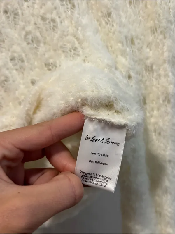 For Love & Lemons Katana Crop Sweater - Image 4