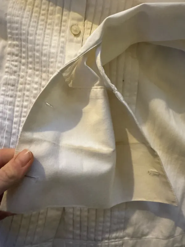 Vintage Banana Republic Fitted Pintucked Shirt - Image 8