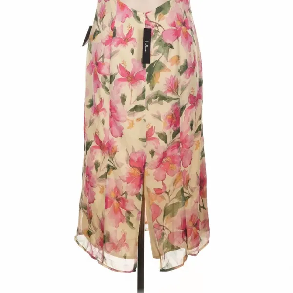 Lulus Harleigh Light Yellow Floral Halter Midi Dress Large Garden Party - Image 9