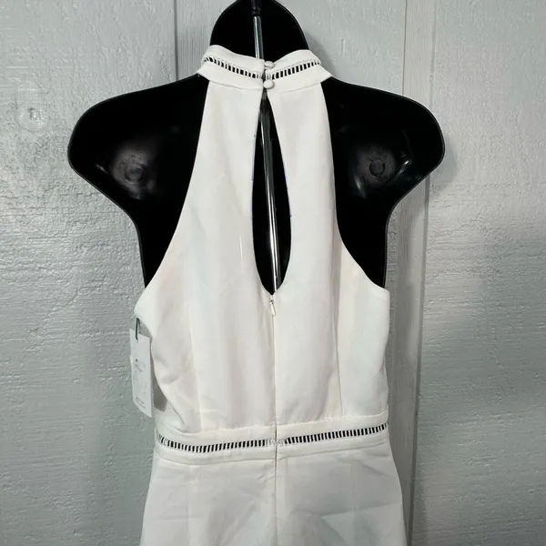 Bardot White High Keyhole Neck Sleeveless Dress Size Small NWOT - Image 8